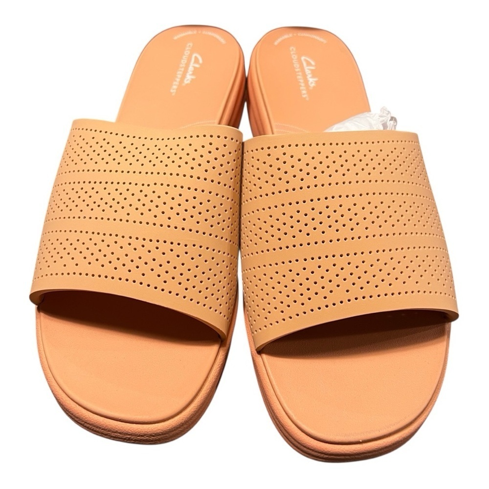 NWT Clarks Women's CloudSteppers Drift Twist Peach Rose- Size 12